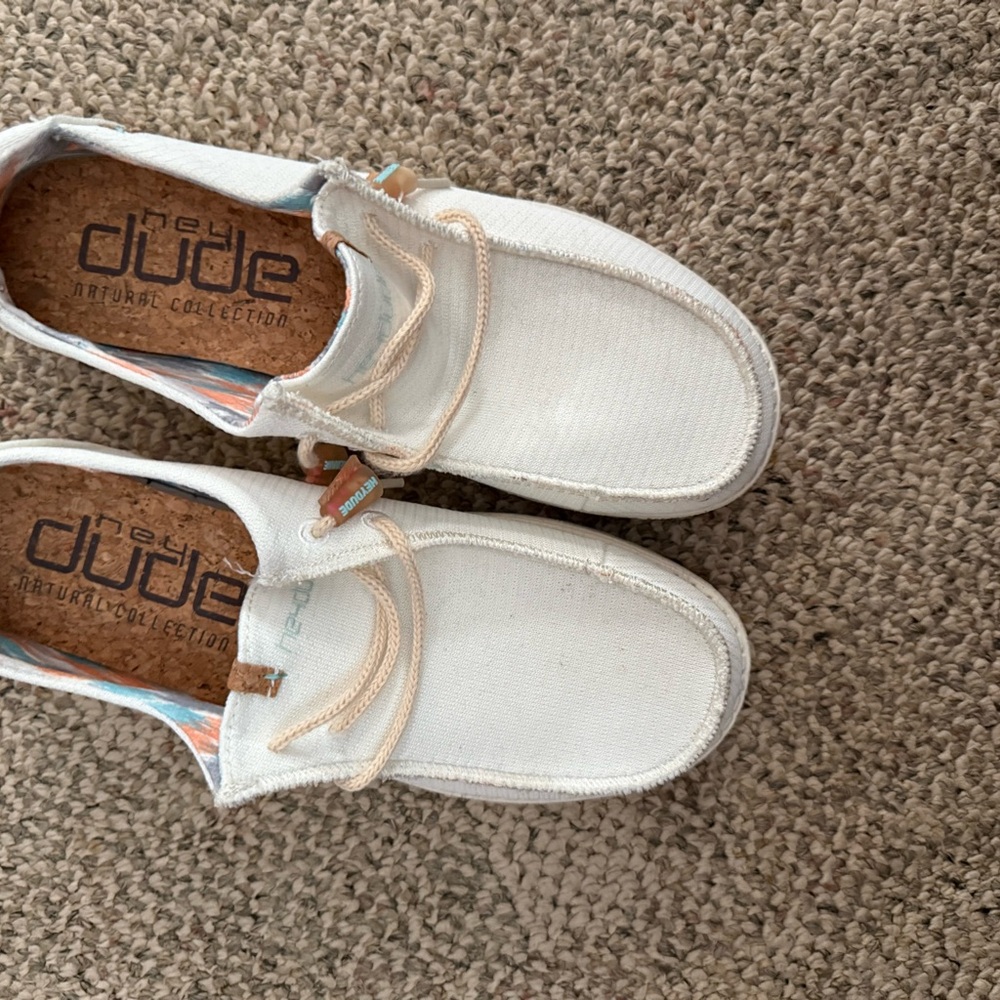 Hey Dude Women's White Moccasins